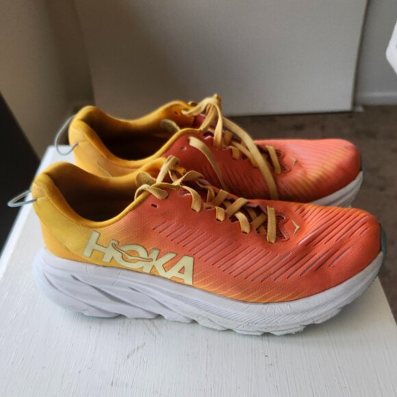 Hoka One One Women’s Rincon 3 Running Shoes Orange/Yellow Size 7B - Picture 3 of 8
